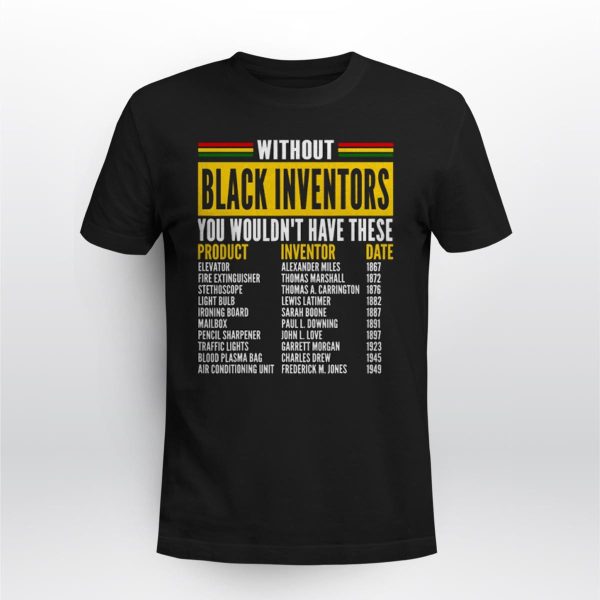 Black History Month T Shirt Size L Forgotten Black Inventors Graphic Black Dad Shirt Black History Month 6