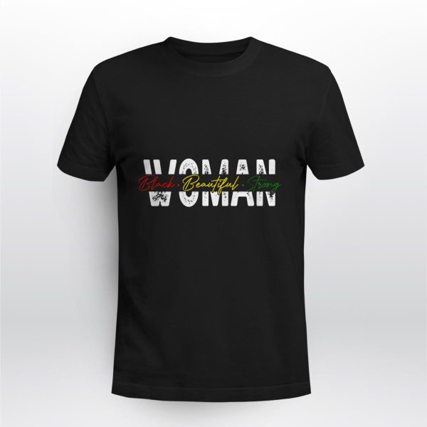 Black Womens T Shirt Size L Beautiful Strong Woman African American Queen Confidence Vibes 2